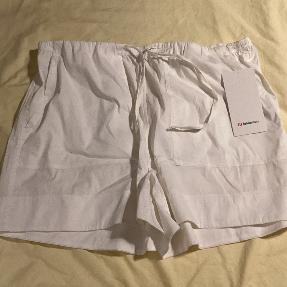 lululemon athletica Crisp White Athletic Shorts